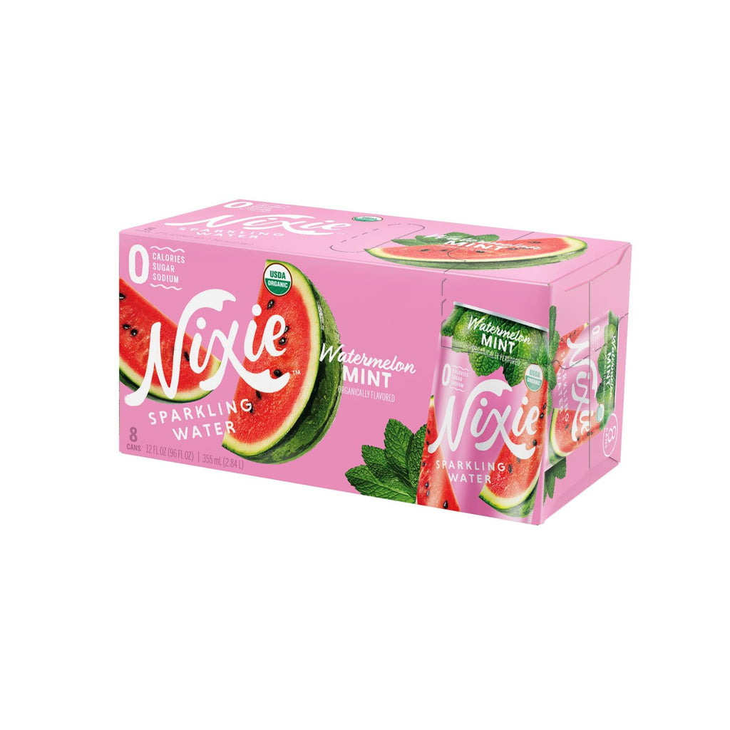 Nixie Sparkling Water - Sparkling Water Watermelon Mt - Case Of 3 - 8-12 Fz - Lakehouse Foods