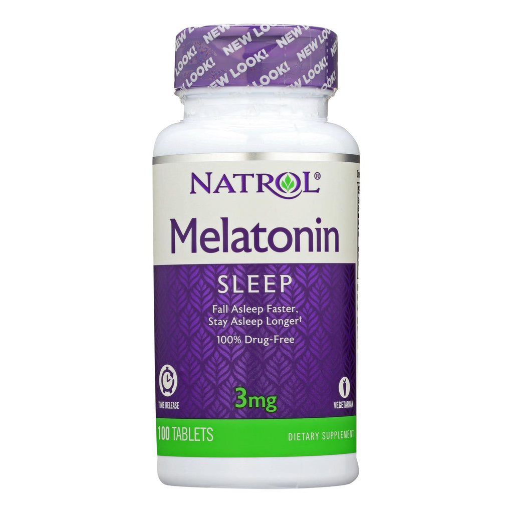 Natrol Melatonin Time Release - 3 Mg - 100 Tablets - Lakehouse Foods