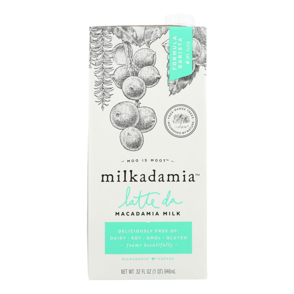 Milkadamia Macadamia Milk In Latte Da Barista - Case Of 6 - 32 Fz - Lakehouse Foods