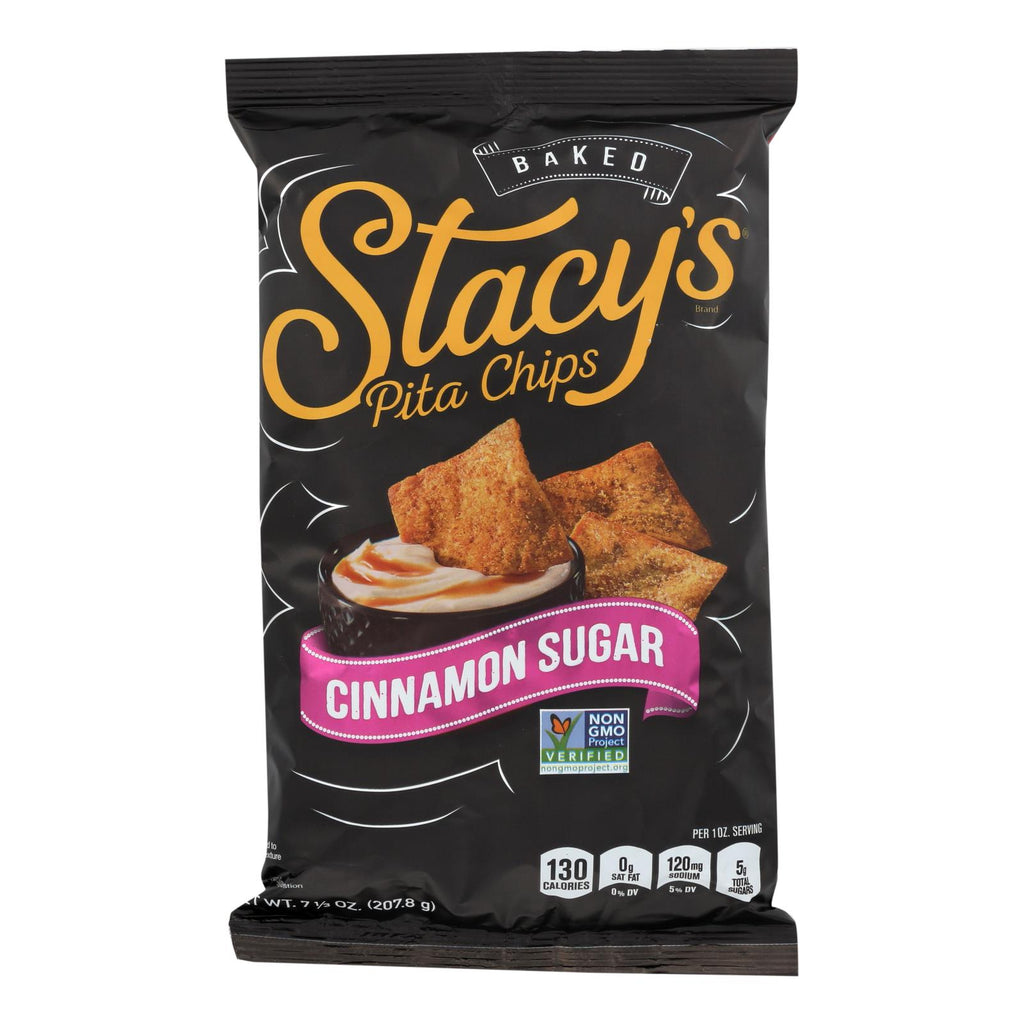 Stacy's Pita Chips Cinnamon Sugar Pita Chips - Cinnamon Sugar - Case Of 12 - 7.33 Oz. - Lakehouse Foods