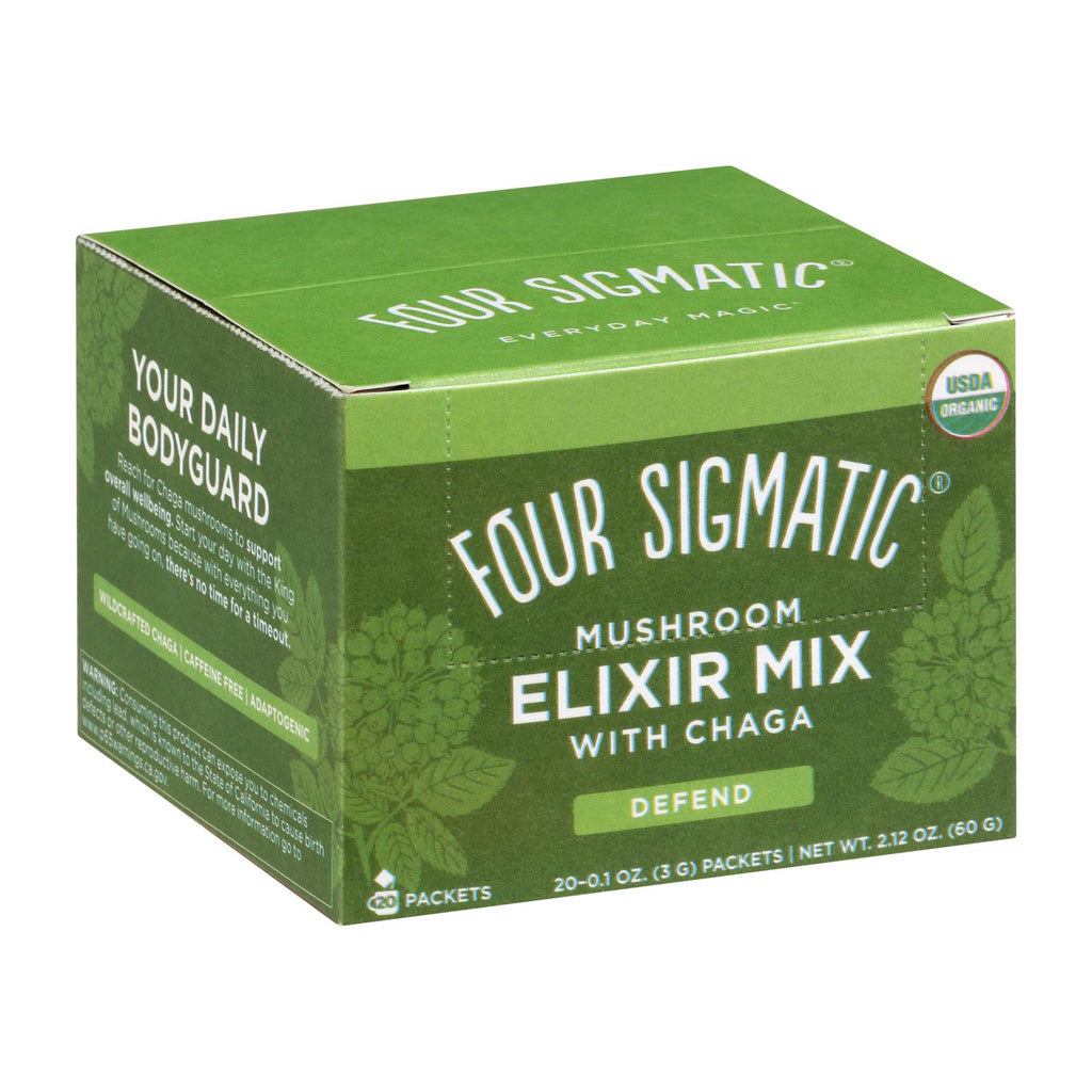 Four Sigmatic - Mushroom Elixir - Force Field In A Cup With Chaga - 20 Count - Lakehouse Foods