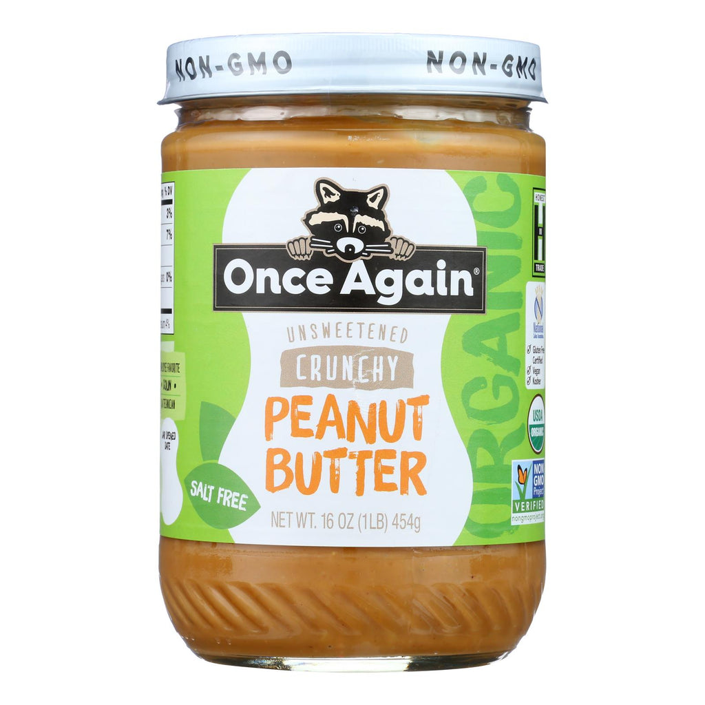 Once Again - Peanut Butter Crunchy Ns - Case Of 6-16 Oz - Lakehouse Foods