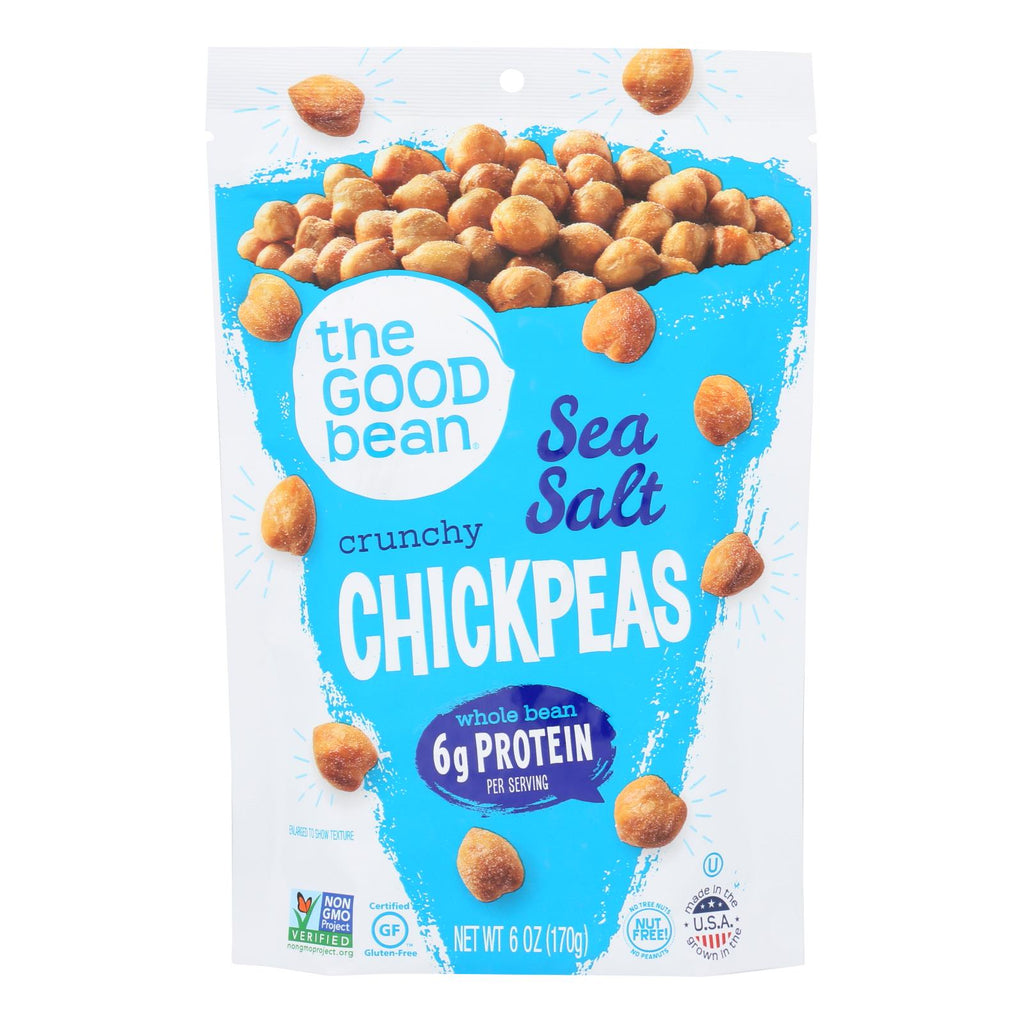 The Good Bean Crispy Crunchy Chickpea Snacks - Sea Salt - Case Of 6 - 6 Oz. - Lakehouse Foods