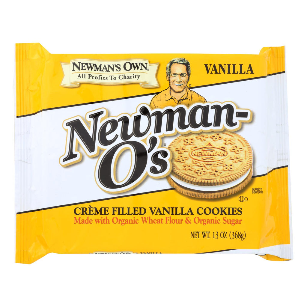 Newman's Own Organics Creme Filled Cookies - Vanilla - Case Of 6 - 13 Oz. - Lakehouse Foods