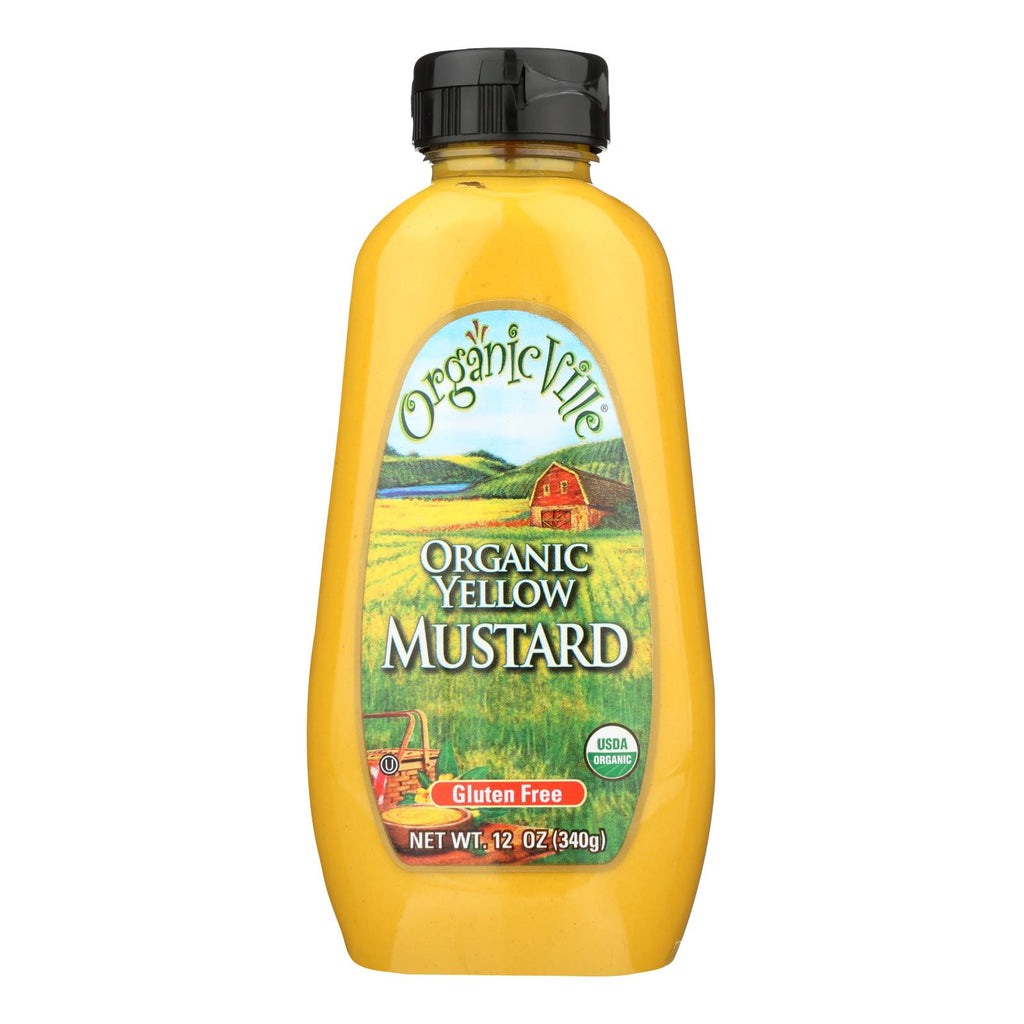 Organic Ville Organic Yellow - Mustard - Case Of 12 - 12 Oz. - Lakehouse Foods