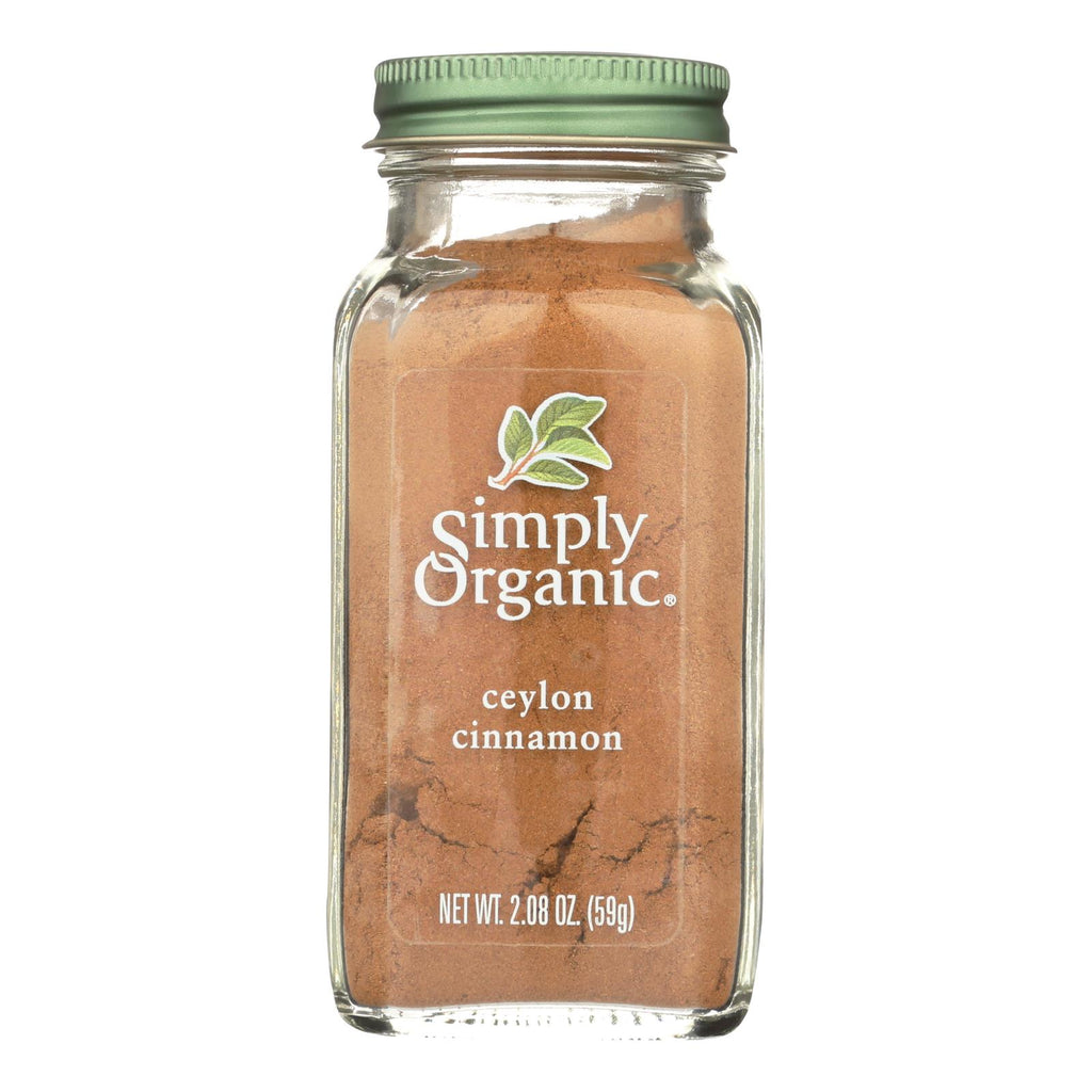 Simply Organic Ground Ceylon Cinnamon - Case Of 6 - 2.08 Oz. - Lakehouse Foods