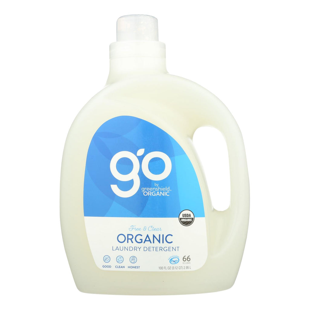 Green Shield Organic Laundry Detergent - Free And Clear - Case Of 2 - 100 Fl Oz. - Lakehouse Foods