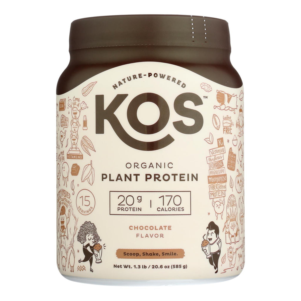 Kos - Protein Powder  Chocolate - 1 Each -19.6 Oz - Lakehouse Foods