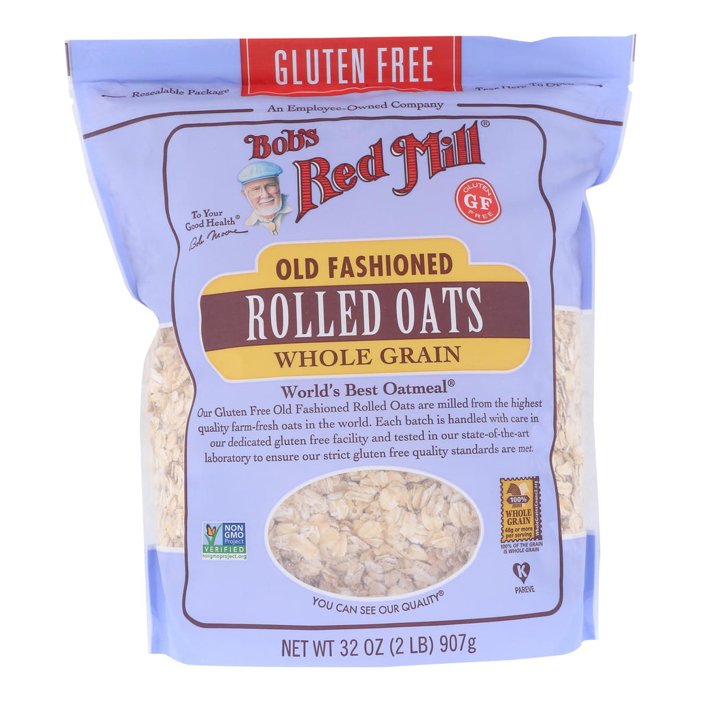 Bob's Red Mill - Old Fashioned Rolled Oats - Gluten Free - Case Of 4-32 Oz. - Lakehouse Foods