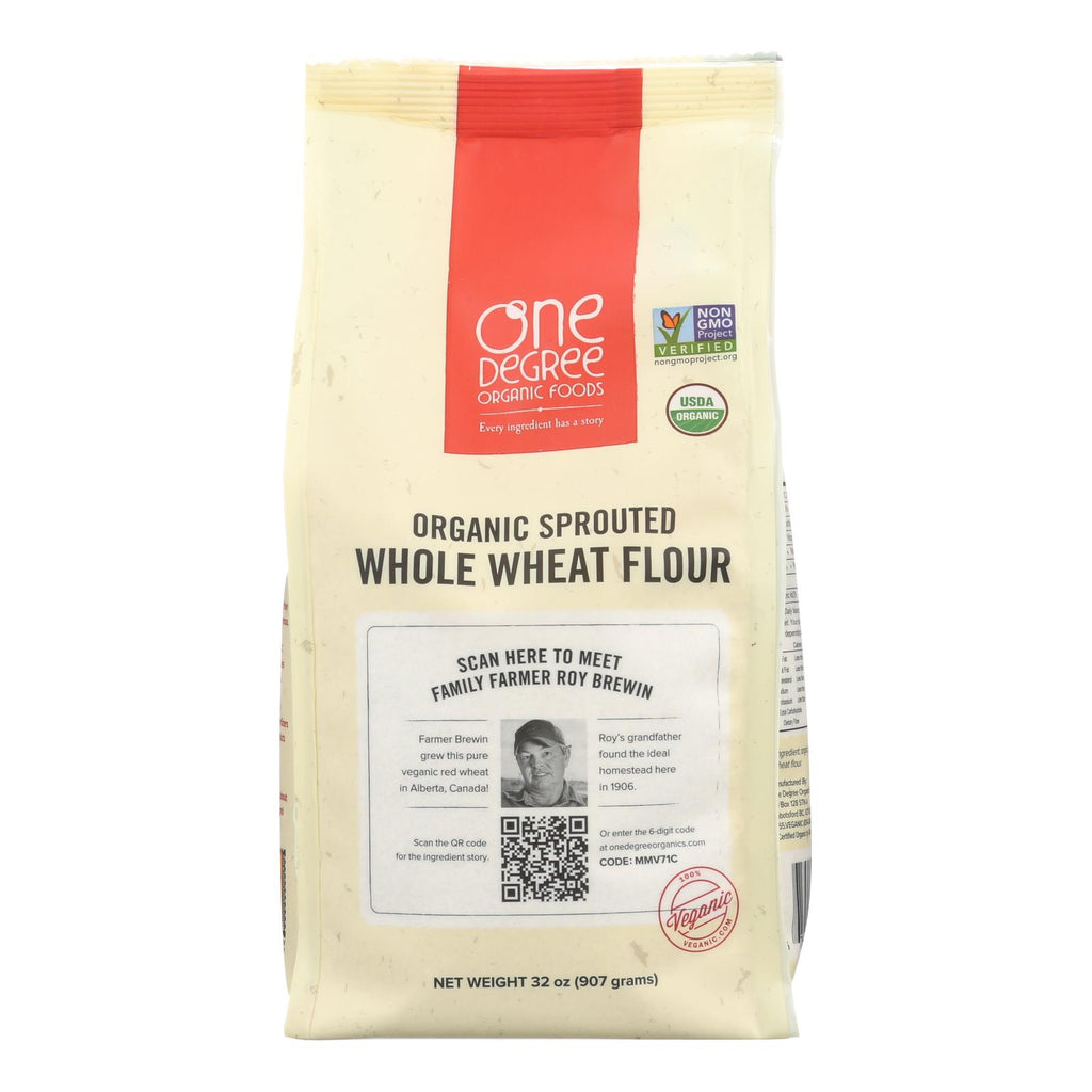 One Degree Organic Foods Sprouted Flour - Whole Wheat - Case Of 6 - 32 Oz. - Lakehouse Foods