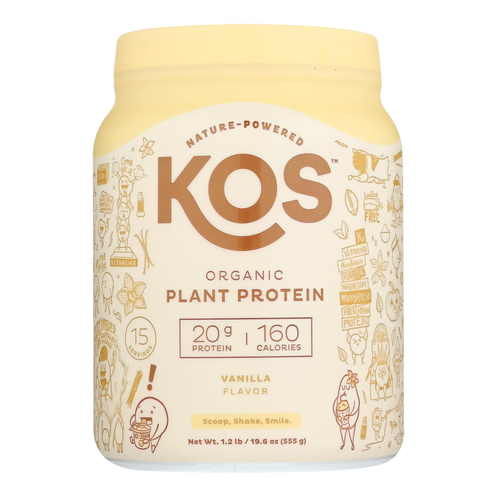 Kos - Protein Pwdr  Vanilla - 1 Each -20.6 Oz - Lakehouse Foods