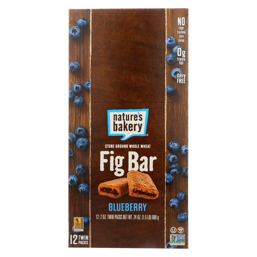 Nature's Bakery Stone Ground Whole Wheat Fig Bar - Blueberry - Case Of 12 - 2 Oz. - Lakehouse Foods