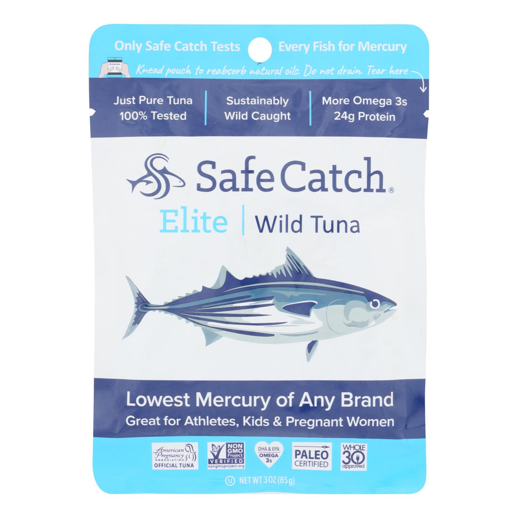 Safe Catch - Tuna Elite Wild Ss Pouch - Case Of 12 - 3 Oz - Lakehouse Foods