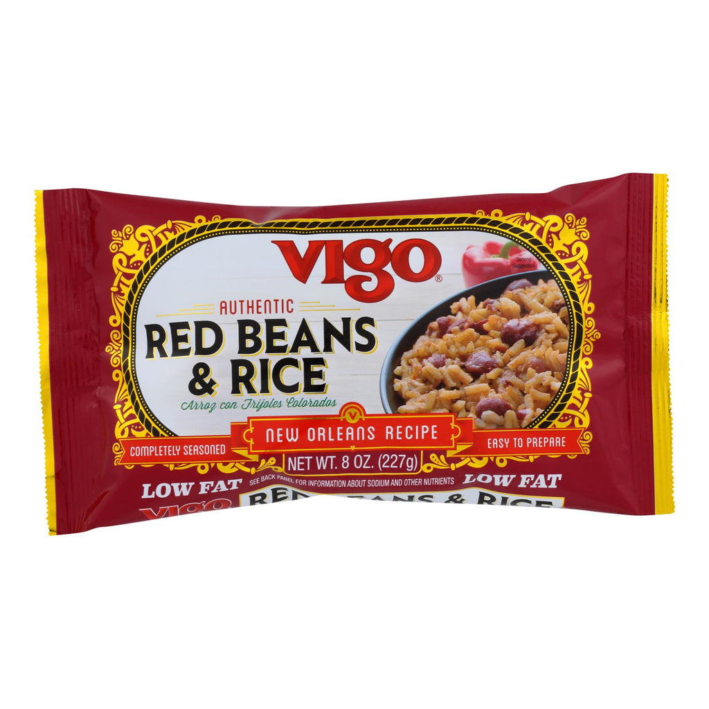 Vigo Red Beans And Rice - Case Of 12 - 8 Oz. - Lakehouse Foods