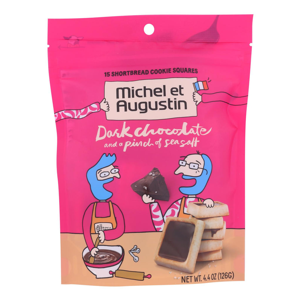 Michel Et Augustin - Cookie Dark Chocolate Ss Shortbread - Case Of 6 - 4.4 Oz - Lakehouse Foods