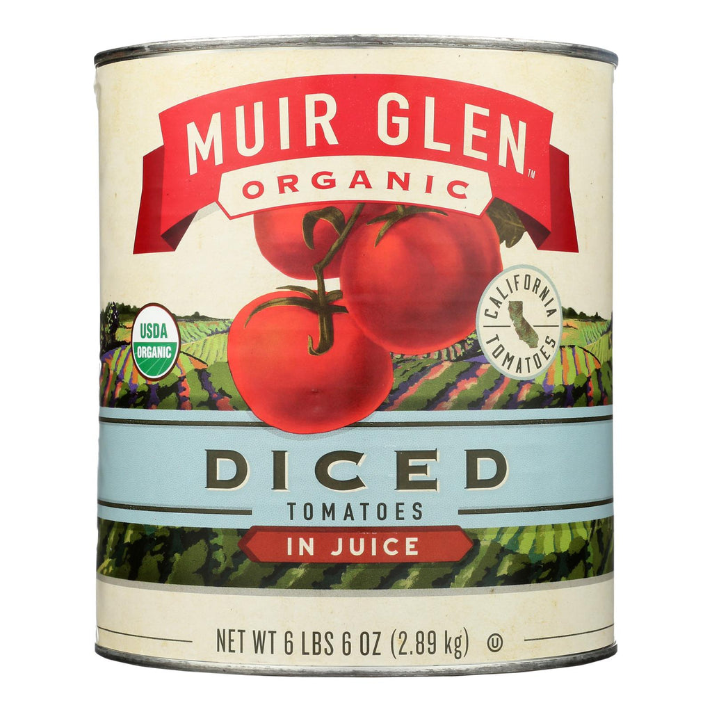 Muir Glen Organic Diced Tomatoes - Case Of 6 - 102 Oz - Lakehouse Foods