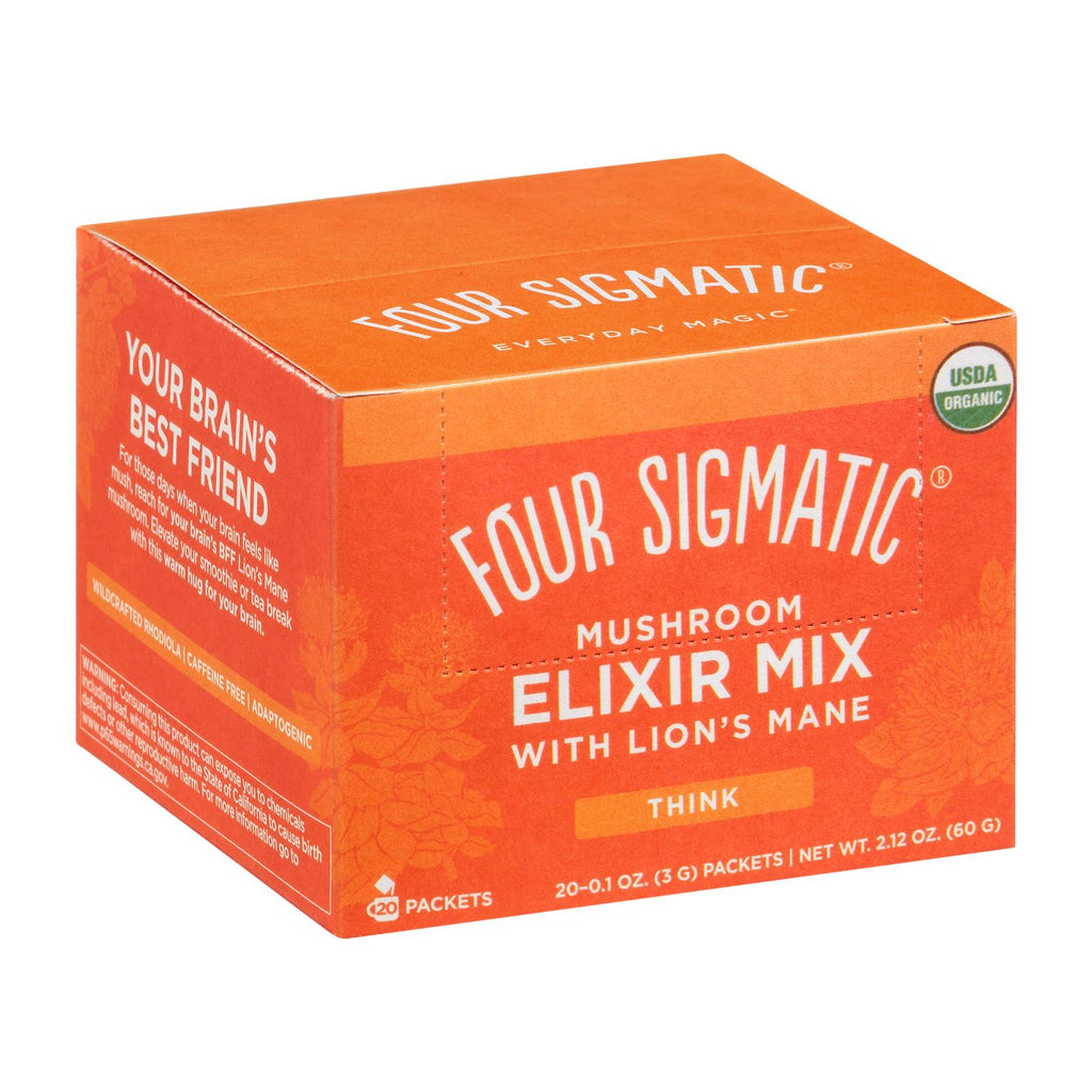 Four Sigmatic - Mushroom Elixir - Organic Lions Mane Mushroom - 20 Ct - Lakehouse Foods