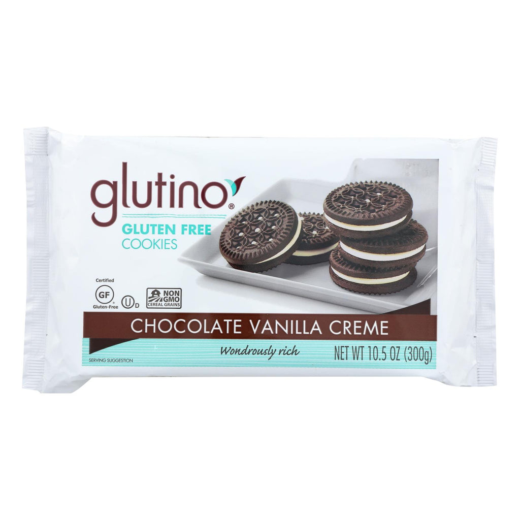 Glutino Vanilla Creme Cookies - Case Of 12 - 10.5 Oz. - Lakehouse Foods
