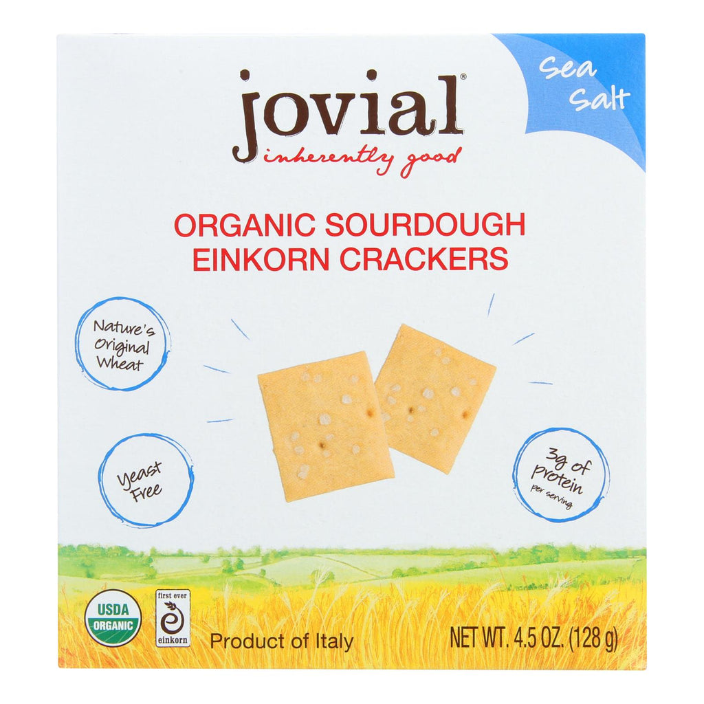 Jovial - Sourdough Einkorn Crackers - Sea Salt - Case Of 10 - 4.5 Oz. - Lakehouse Foods