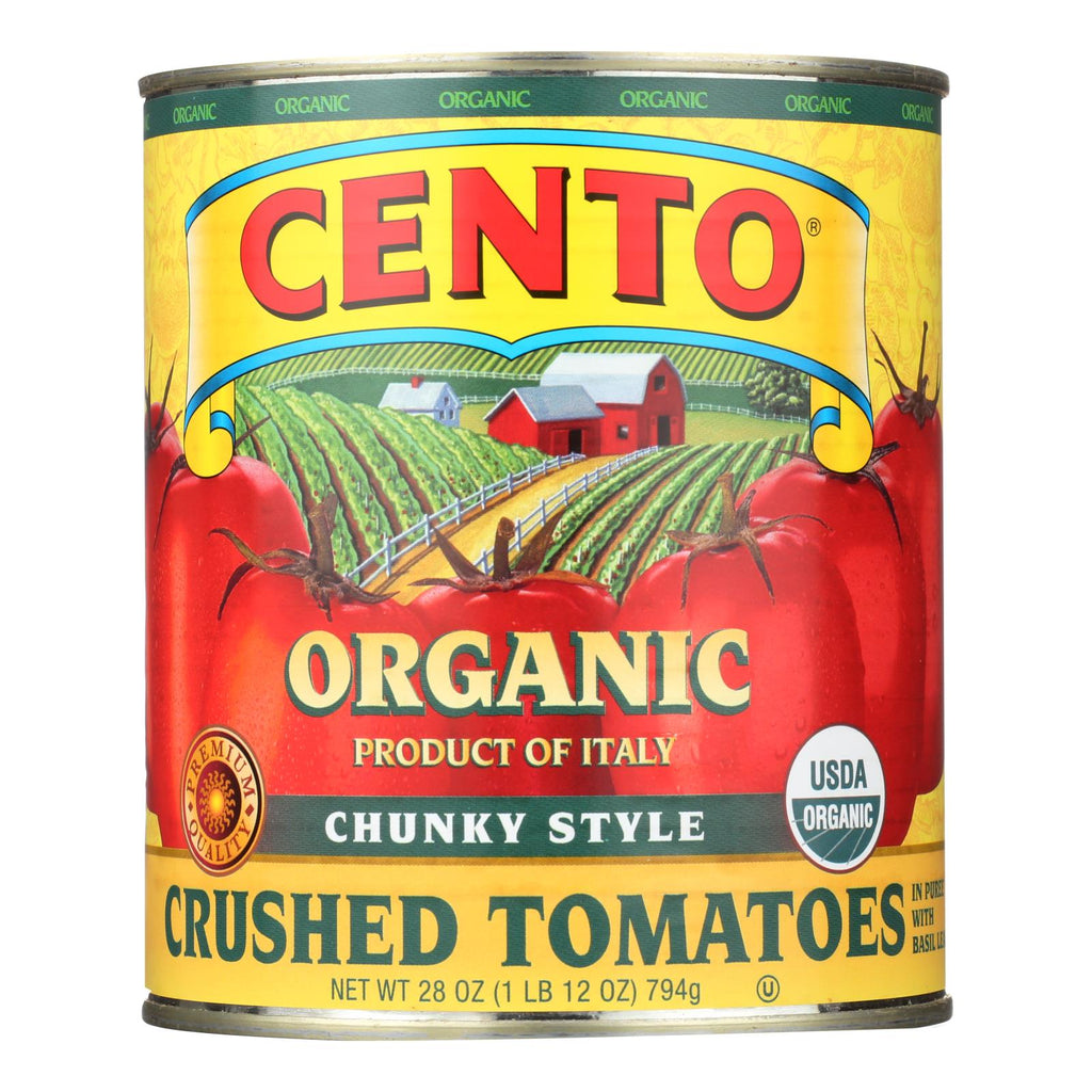 Cento - Chunky Style Crushed Tomatoes - Case Of 6 - 28 Oz. - Lakehouse Foods