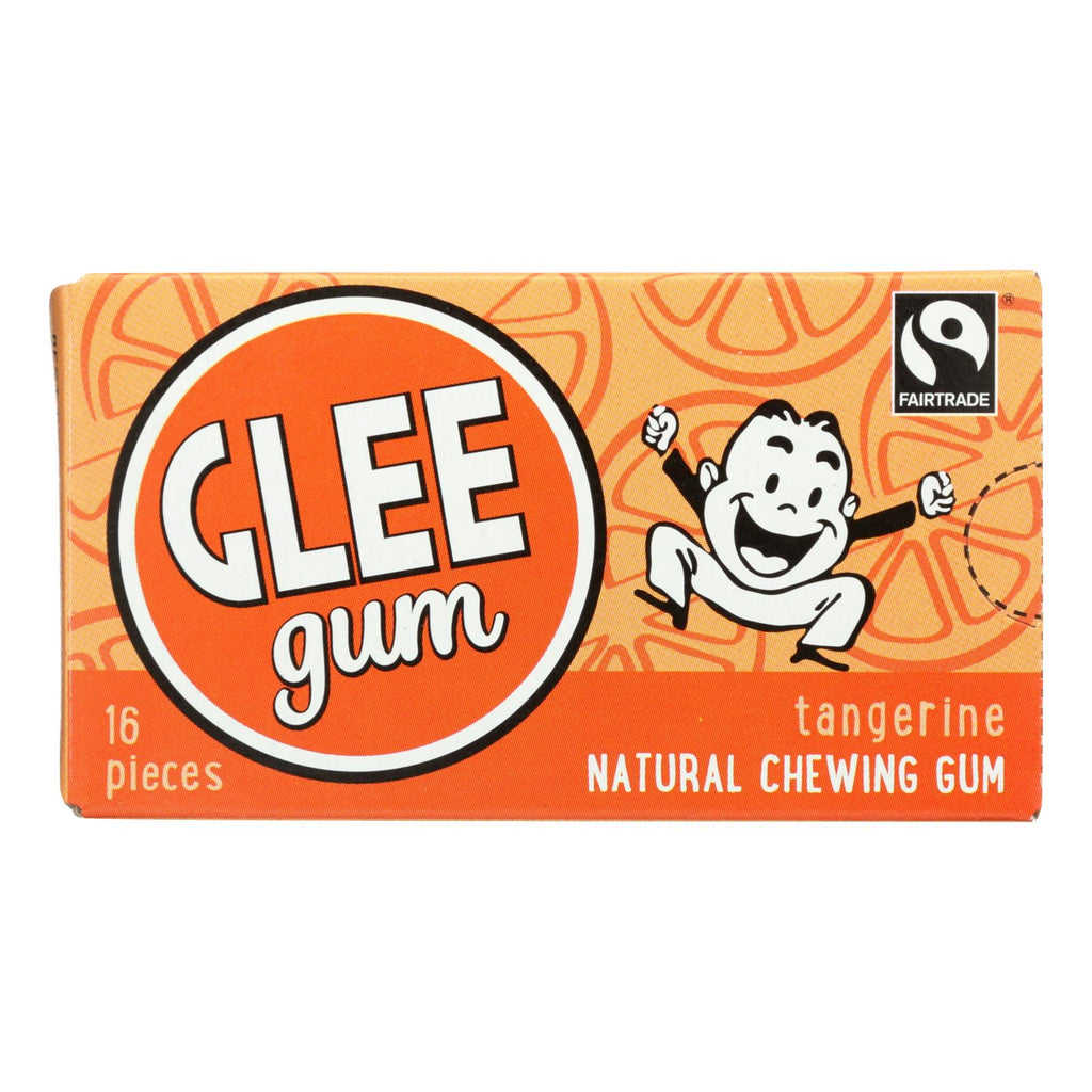 Glee Gum Chewing Gum - Tangerine - Case Of 12 - 16 Pieces - Lakehouse Foods