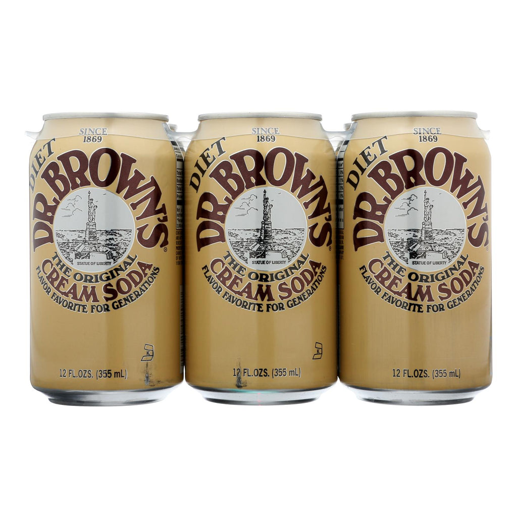 Dr. Brown Dr Brown's, The Original Diet Cream Soda - Case Of 4 - 6-12 Fz - Lakehouse Foods