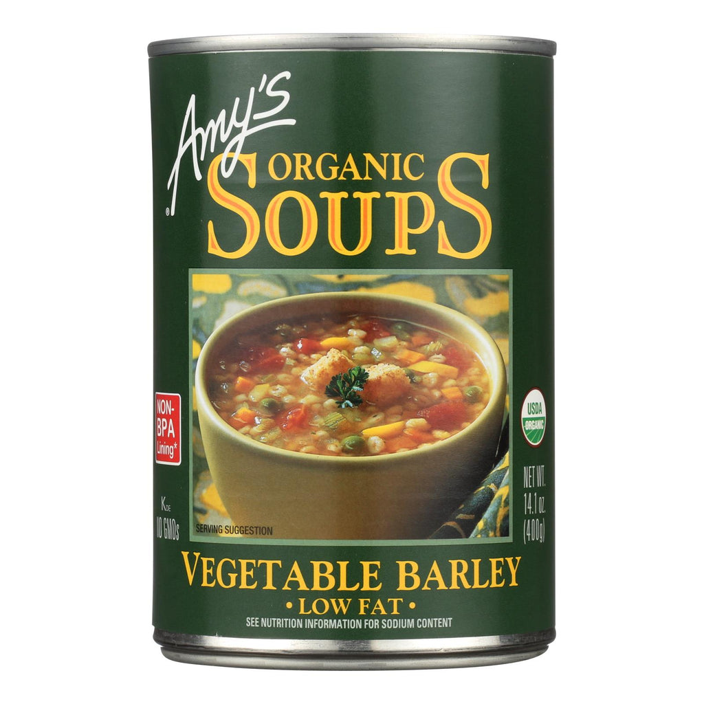 Amy's - Organic Low Fat Vegetable Barley Soup - Case Of 12 - 14.1 Oz - Lakehouse Foods