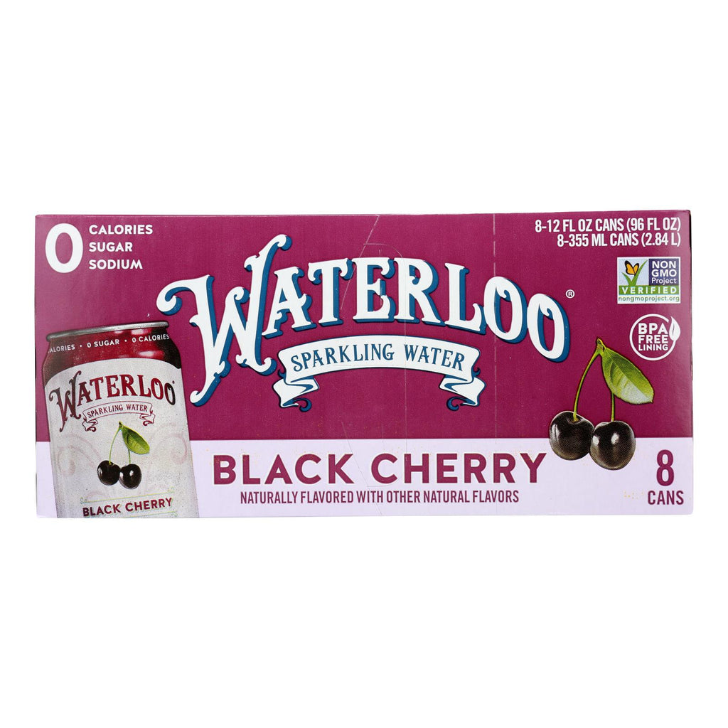 Waterloo - Sparkling Water Black Cherry - Case Of 3 - 8-12 Fz - Lakehouse Foods