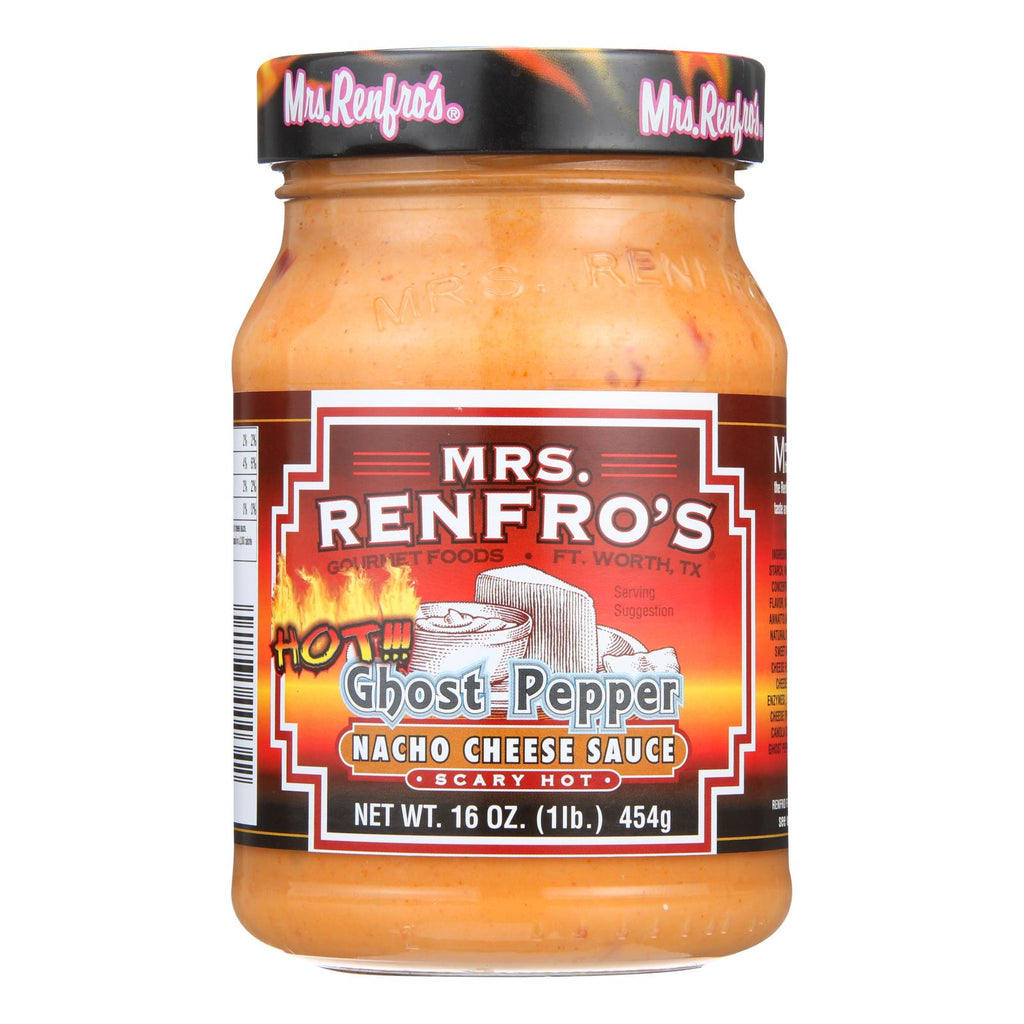 Mrs. Renfro Ghost Pepper Nacho Cheese Sauce  - Case Of 6 - 16 Oz - Lakehouse Foods