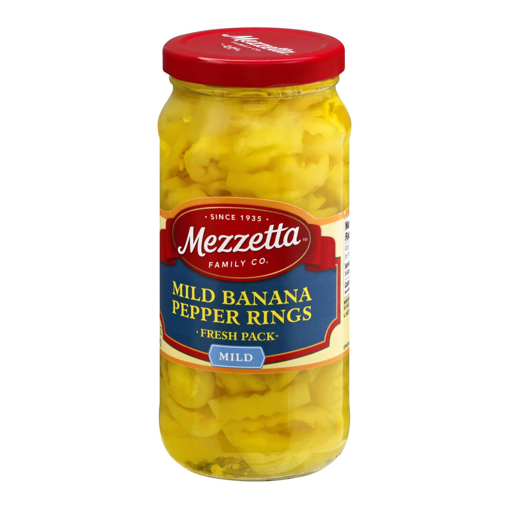 Mezzetta Mild Deli - Sliced Pepper Rings - Case Of 6 - 16 Fl Oz. - Lakehouse Foods