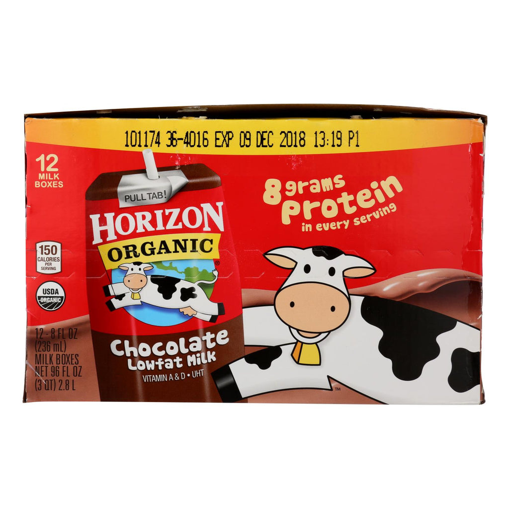 Horizon Lowfat Chocolate Milk  - 1 Each - 12-8 Fz - Lakehouse Foods