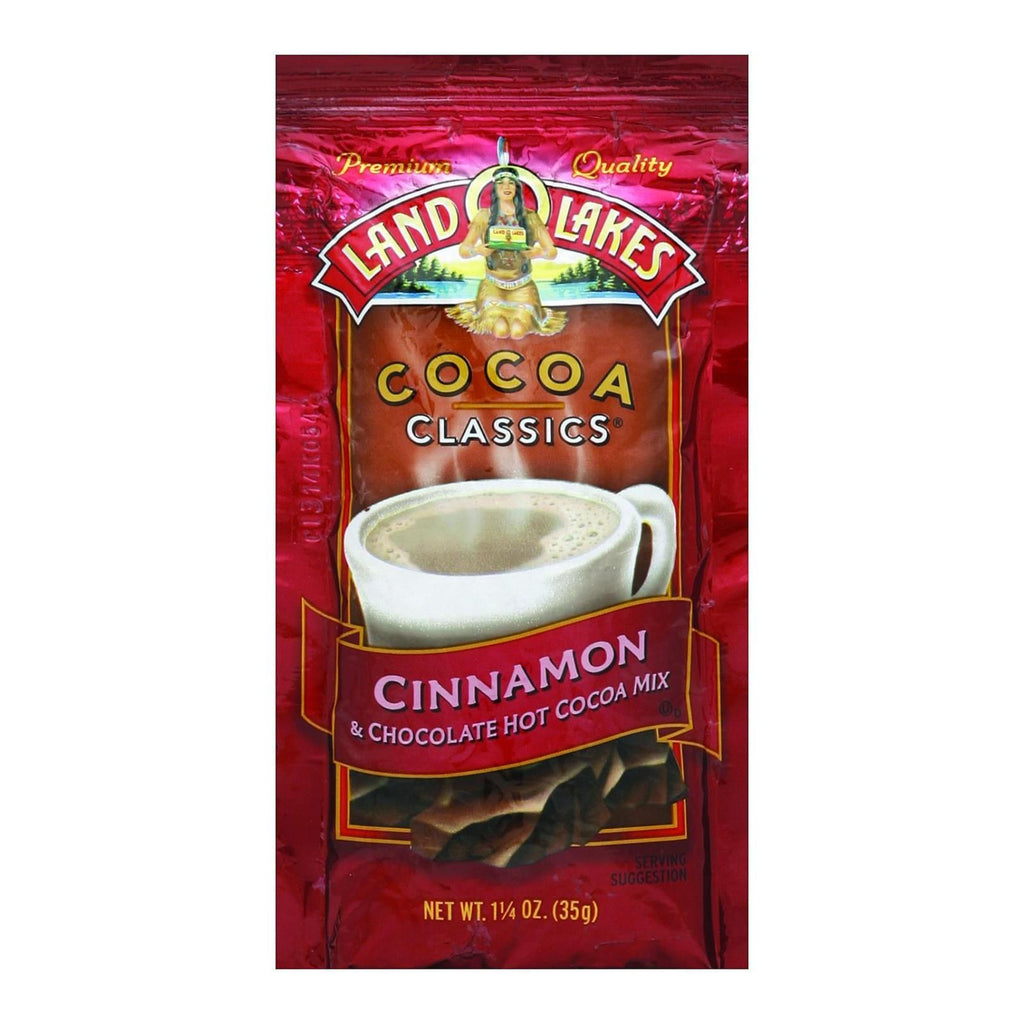 Land O Lakes Cocoa Classic Mix - Cinnamon And Chocolate - 1.25 Oz - Case Of 12 - Lakehouse Foods