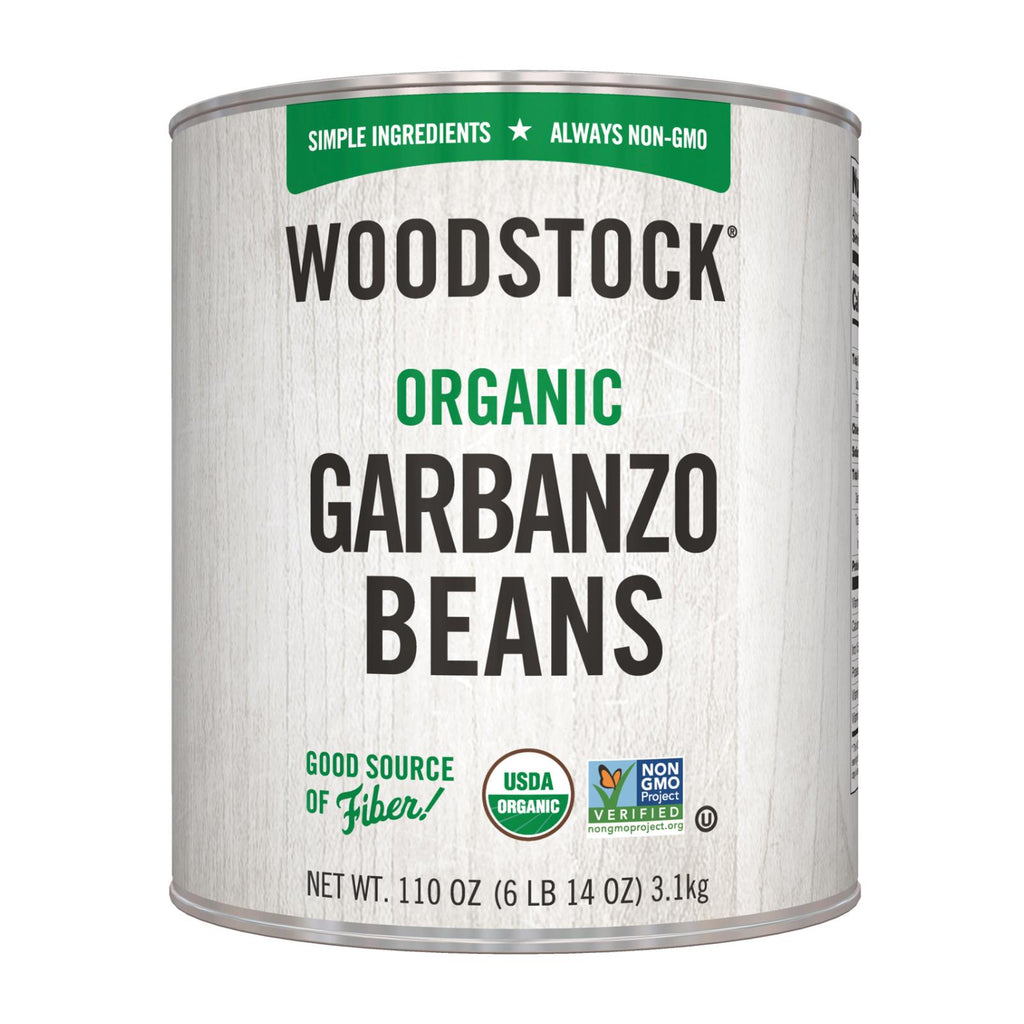 Woodstock Organic Garbanzo Beans - Case Of 6 - 110 Oz - Lakehouse Foods