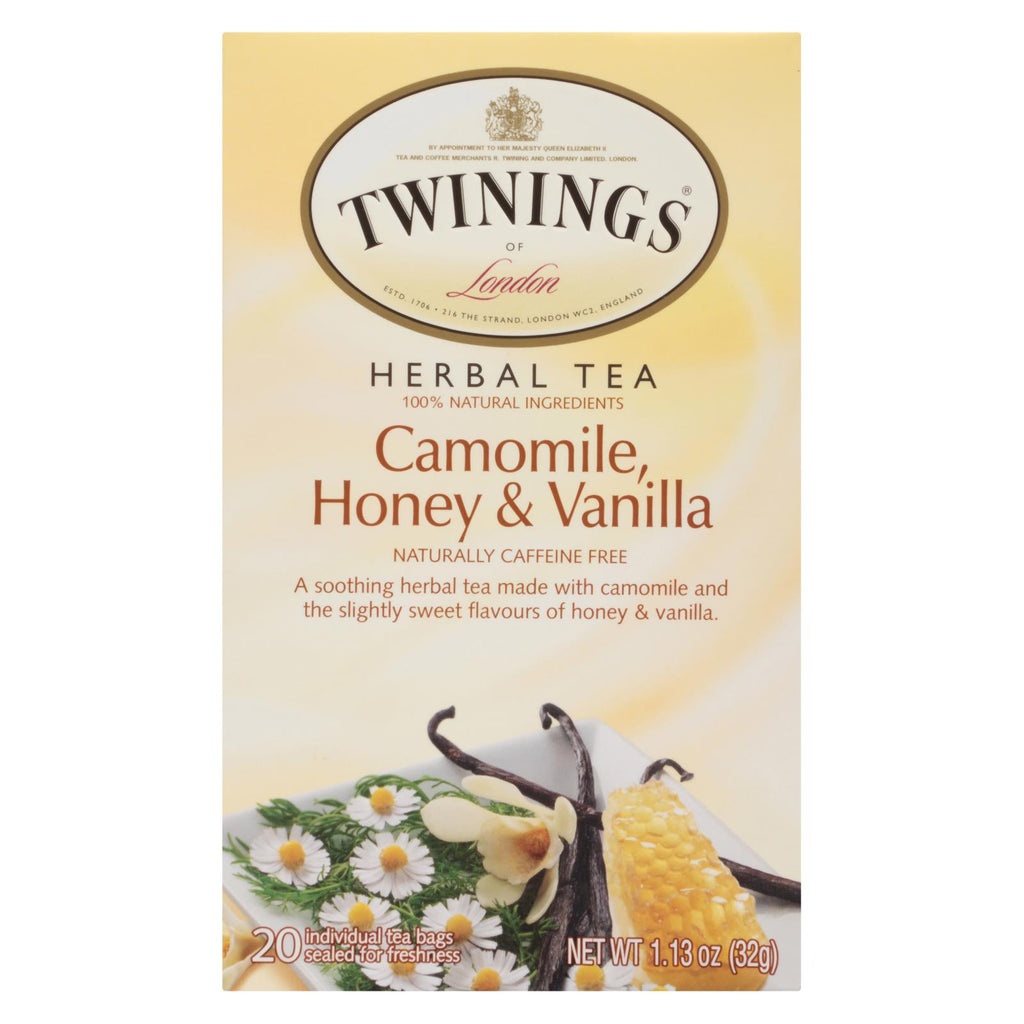 Twinings Tea Herbal Tea - Chamomile Honey And Vanilla - Case Of 6 - 20 Bags - Lakehouse Foods