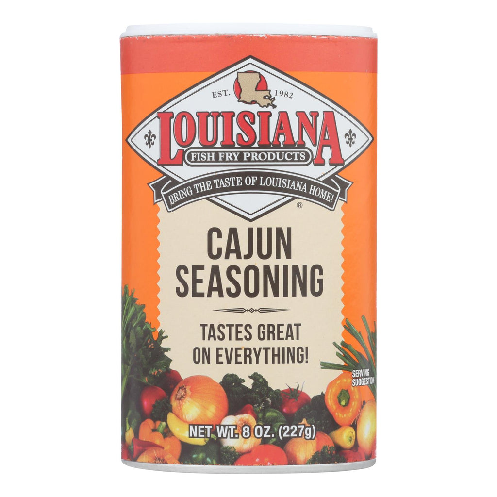 La Fish Fry Seasoning - Cajun - Case Of 12 - 8 Oz - Lakehouse Foods