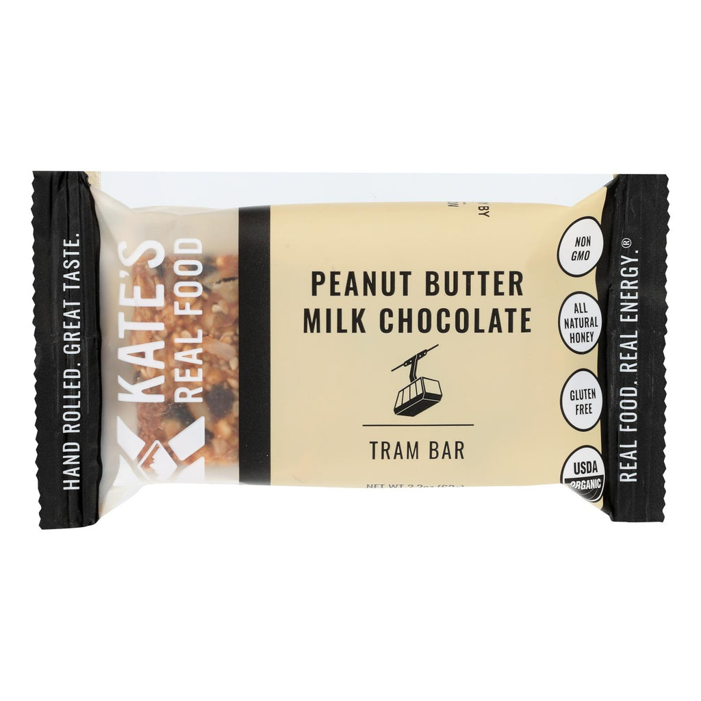 Kate's Real Food - Bar Tram Peanut Butter Milk Cho - Case Of 12 - 2.2 Oz - Lakehouse Foods