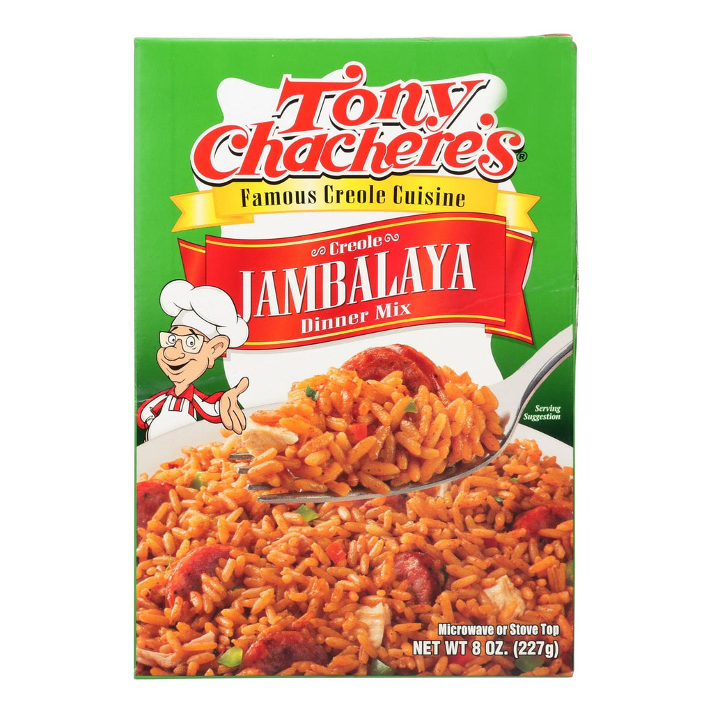 Tony Chachere's Famous Creole Cuisine Creole Jambalaya Dinner Mix  - Case Of 12 - 8 Oz - Lakehouse Foods