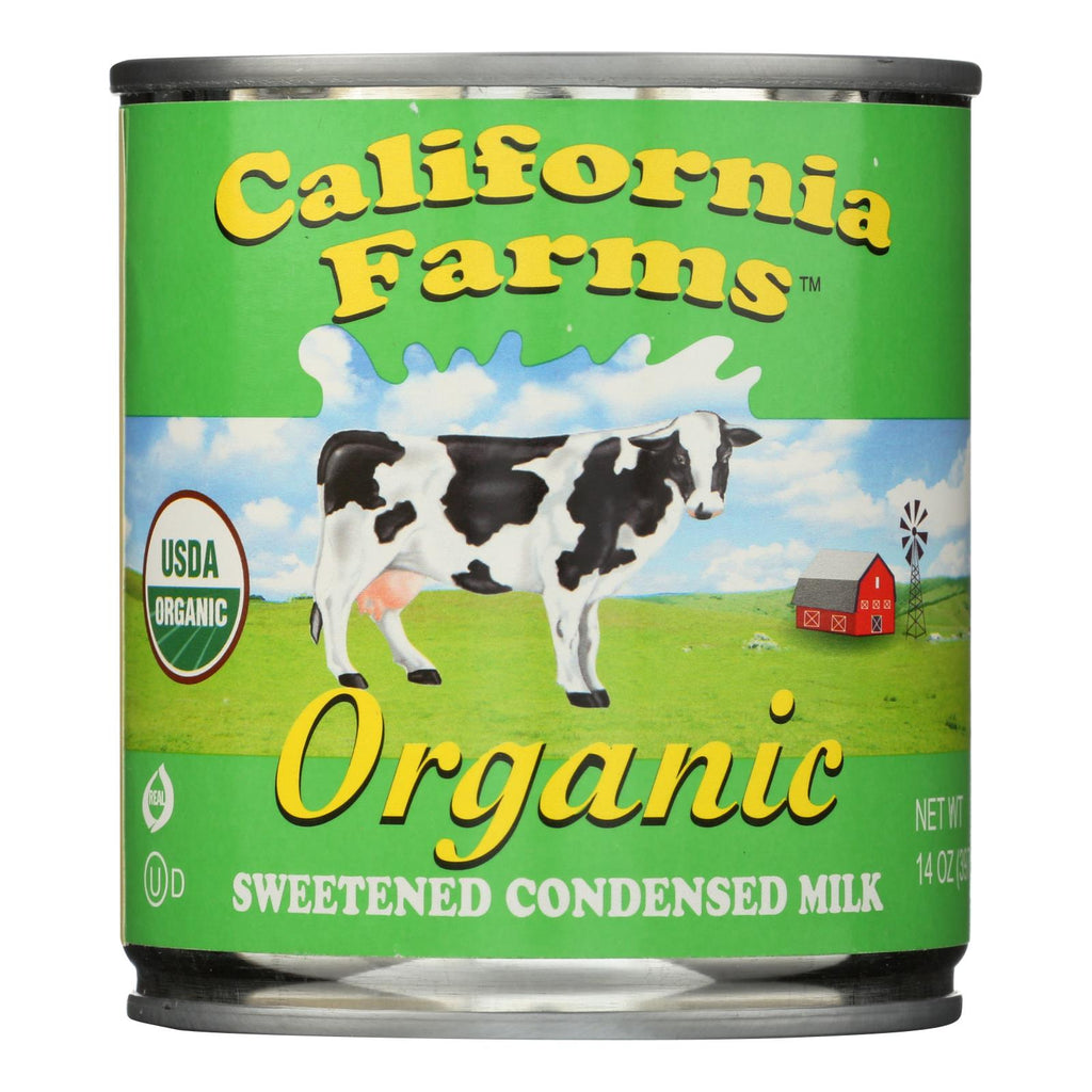 California Farms Condensed Milk - Organic - Sweetened - 14 Oz - Case Of 24 - Lakehouse Foods
