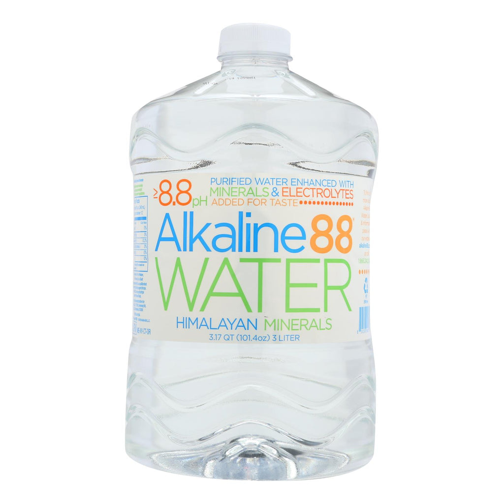 Alkaline 88 - Water Purified 8.8 Ph - Case Of 4 - 3 Liter - Lakehouse Foods