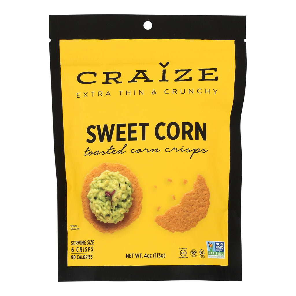 Craize - Corn Crisps Sweet Toasted - Case Of 6 - 4 Oz - Lakehouse Foods