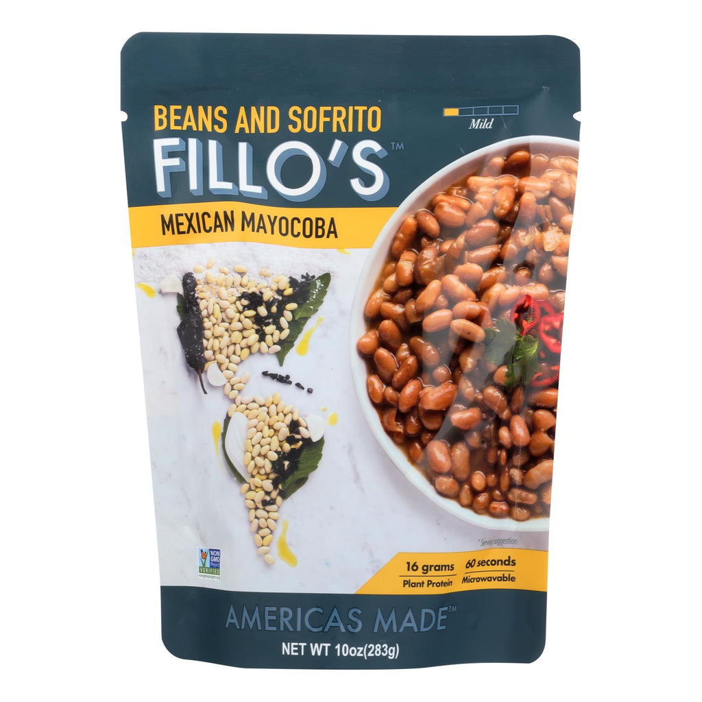 Fillo's Beans - Mexican Mayocoba Mild - Case Of 6 - 10 Oz. - Lakehouse Foods