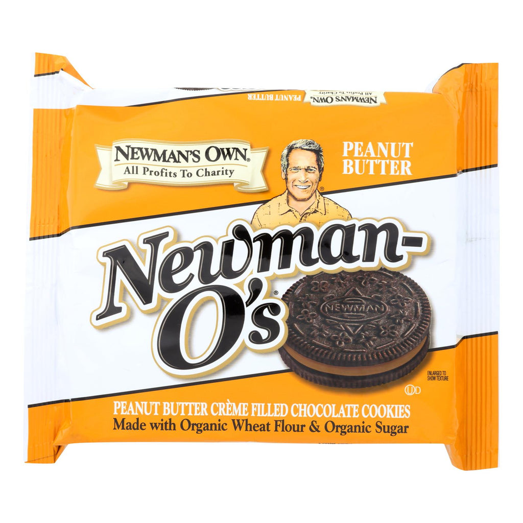 Newman's Own Organics Creme Filled Chocolate Cookies - Peanut Butter - Case Of 6 - 13 Oz. - Lakehouse Foods