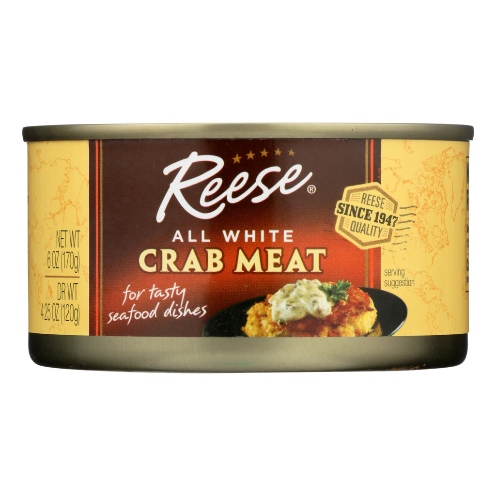 Reese Crabmeat - All White - Case Of 12 - 6 Oz - Lakehouse Foods