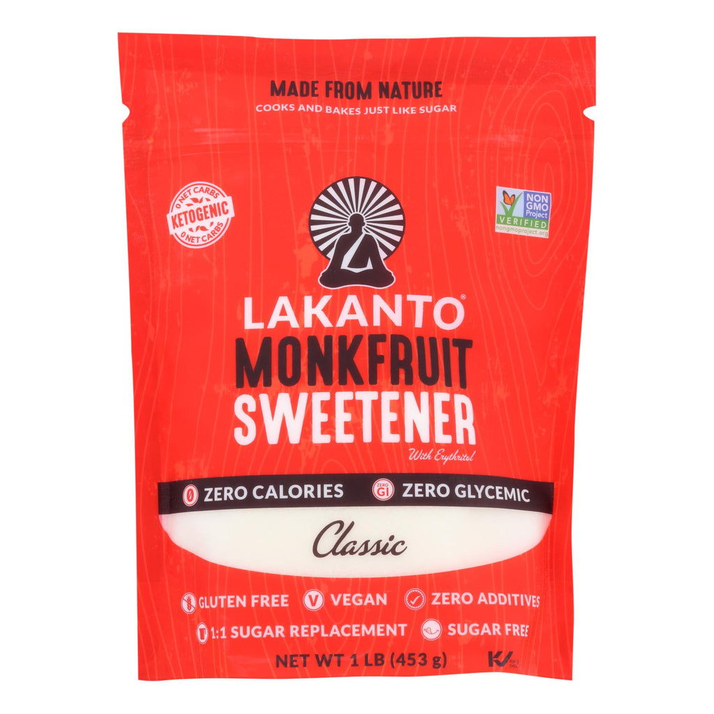 Lakanto - Classic Monkfruit Sweetener - Case Of 8 - 16 Oz. - Lakehouse Foods