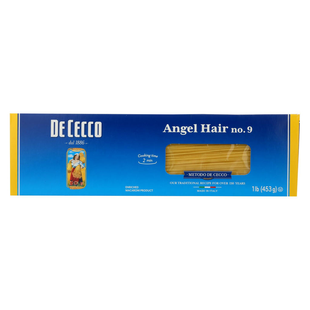 De Cecco Pasta - Angel Hair Capelini Pasta - Case Of 20 - 16 Oz. - Lakehouse Foods