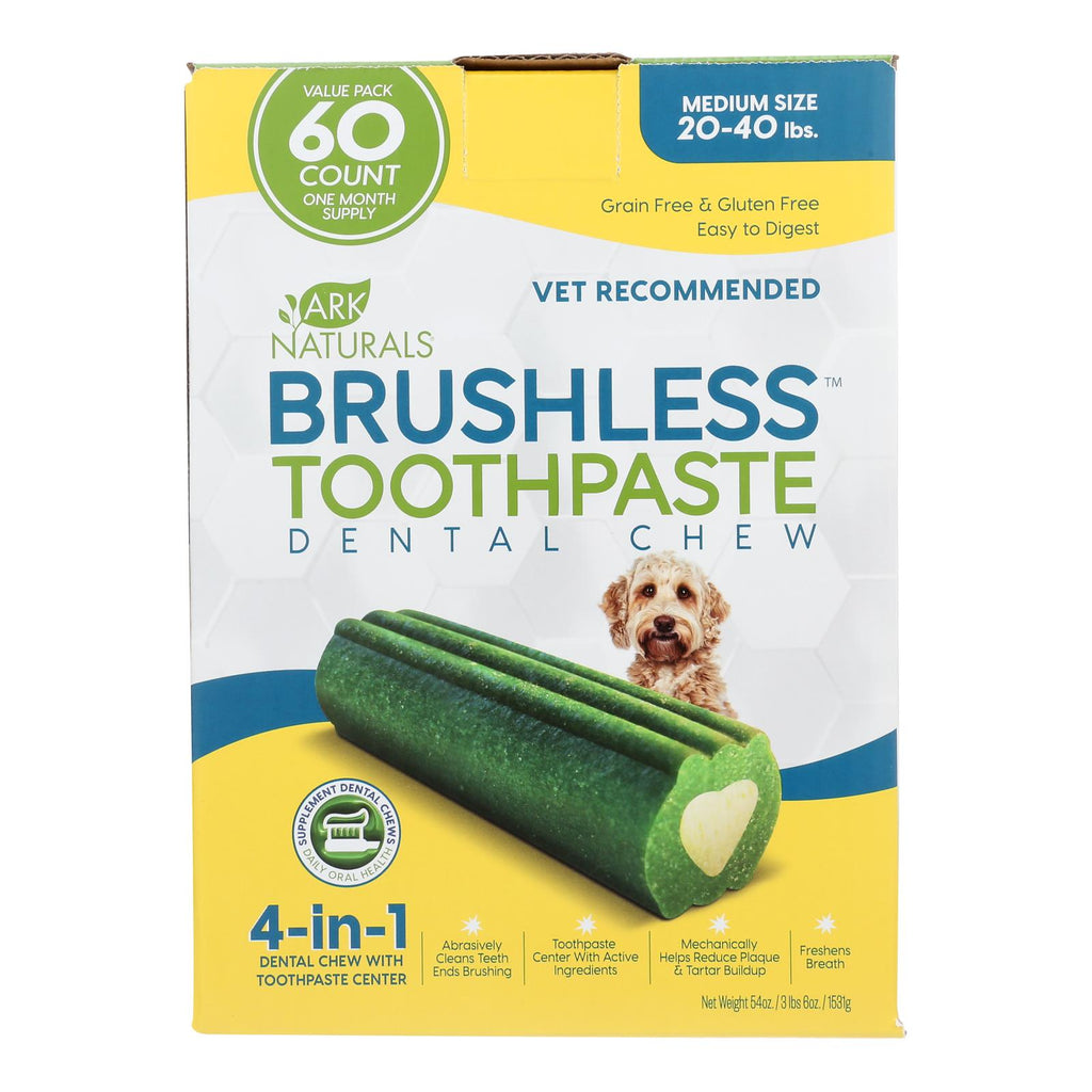 Ark Naturals - Brshls Tpst Dental Chw Md - 1 Each - 60 Ct - Lakehouse Foods