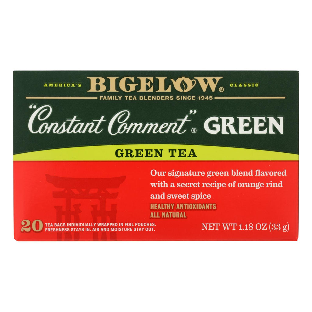 Bigelow Constant Comment Bag Tea Green  - Case Of 6 - 20 Bag - Lakehouse Foods