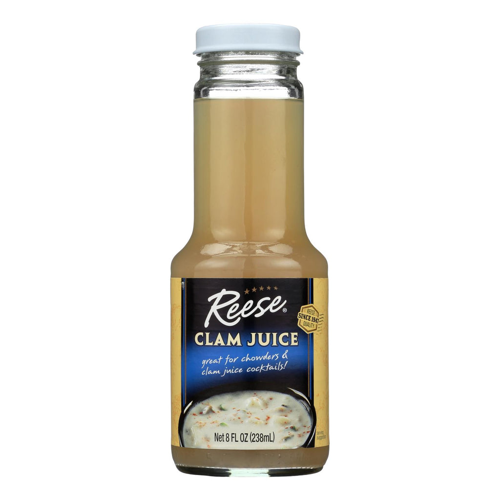 Reese Clam Juice Bottle - Case Of 6 - 8 Fl Oz. - Lakehouse Foods