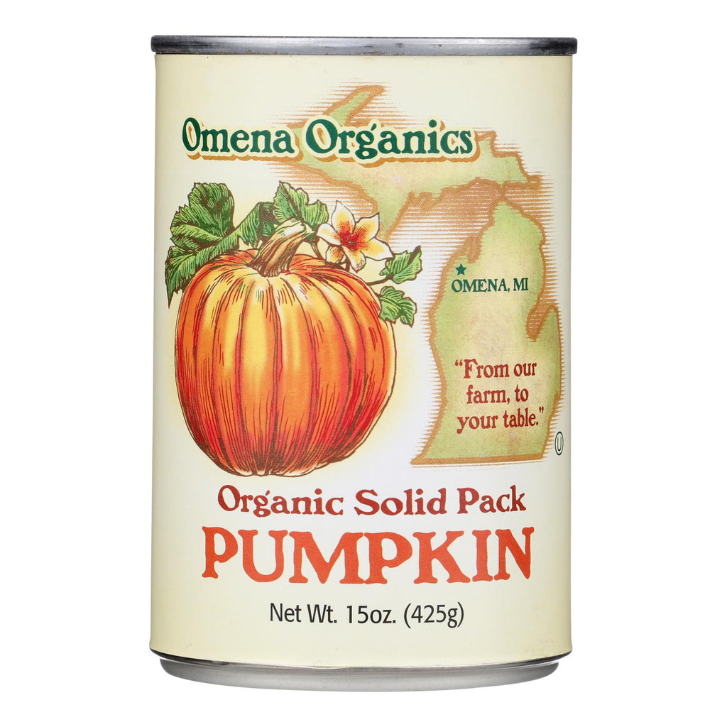 Omena Organics - Pumpkin Solid Pack - Case Of 12-15 Oz - Lakehouse Foods