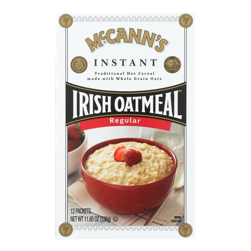 Mccann's Irish Oatmeal Instant Oatmeal Regular - Case Of 12 - 11.85 Oz. - Lakehouse Foods